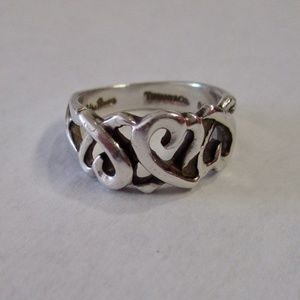 Vintage Tiffany & Co. 925 Three Heart Ring